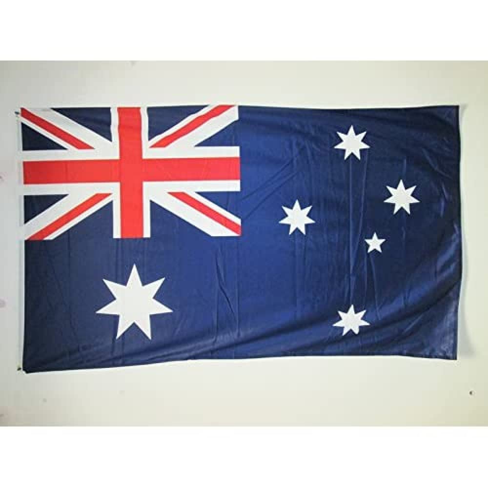 AZ FLAG - Australia Flag - 3x5 Ft - For Outdoor - Australian Banner Knitted Polyester with Two Plastic Rings - Fade Resistant - Vivid Colors - 3' x 5' Feet - 150x90 Cm