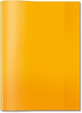 HERMA A4 Clear Exercise Book Cover Orange 7494 PVC Free Plastic