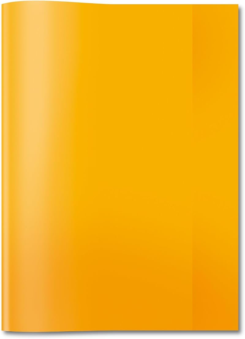 HERMA A4 Clear Exercise Book Cover Orange 7494 PVC Free Plastic