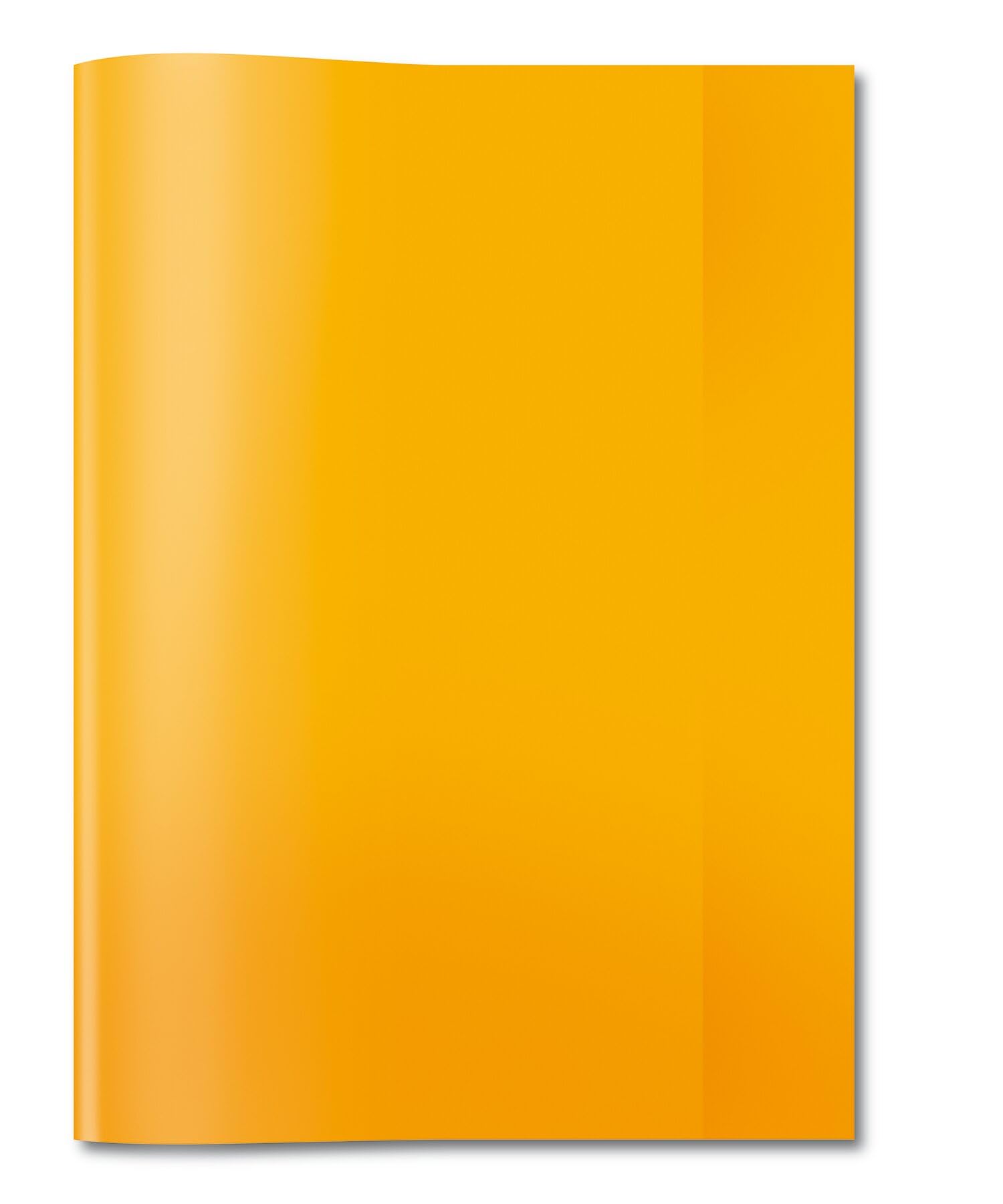 HERMA 7494 Exercise Book Covers DIN A4 Transparent Transparent Exercise Book Covers Made of Durable and Wipe-Clean Polypropylene Film, Set of 25 Exercise Book Protectors for Exercise Books, Orange