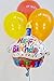 Kaleidoscope Happy Birthday Cupcake Foil Mylar Balloon , 18