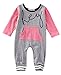Greenafter Baby Girls Funny Saying Rompers Toddler Footless Coveralls Jumpsuit Clothes (6-9M, Gray)