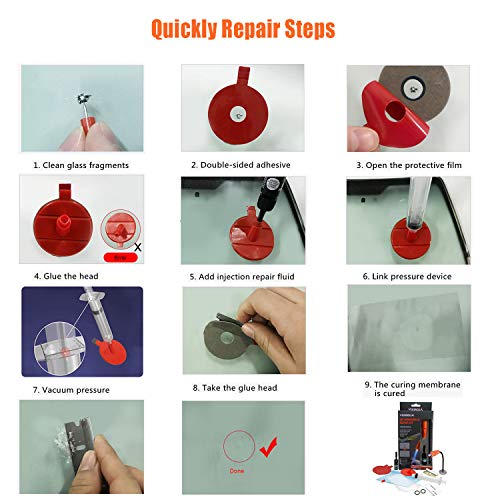 DIY Windshield Repair Kit, Fast Repair, with UV Curing Light - Thumbnail 3