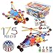 Kids Education Construction--Connecting Building Toys for Kids, 175 Piece Construction Toys for Boys and Girls Ages 3 4 5 6 7 8 9 10 Years Old Best Engineering Click Interlocking Toys (175-PCs)