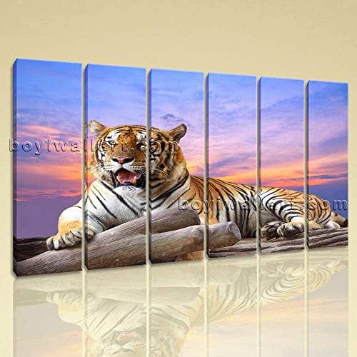 Large Tiger Wall Art Picture Photography Canvas Living Room