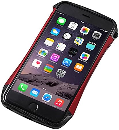 Deff Hybrid Cleave real Carbon Alu Mix Bumper Case for Iphone 6 Plus (5.5) - Carbon/Red