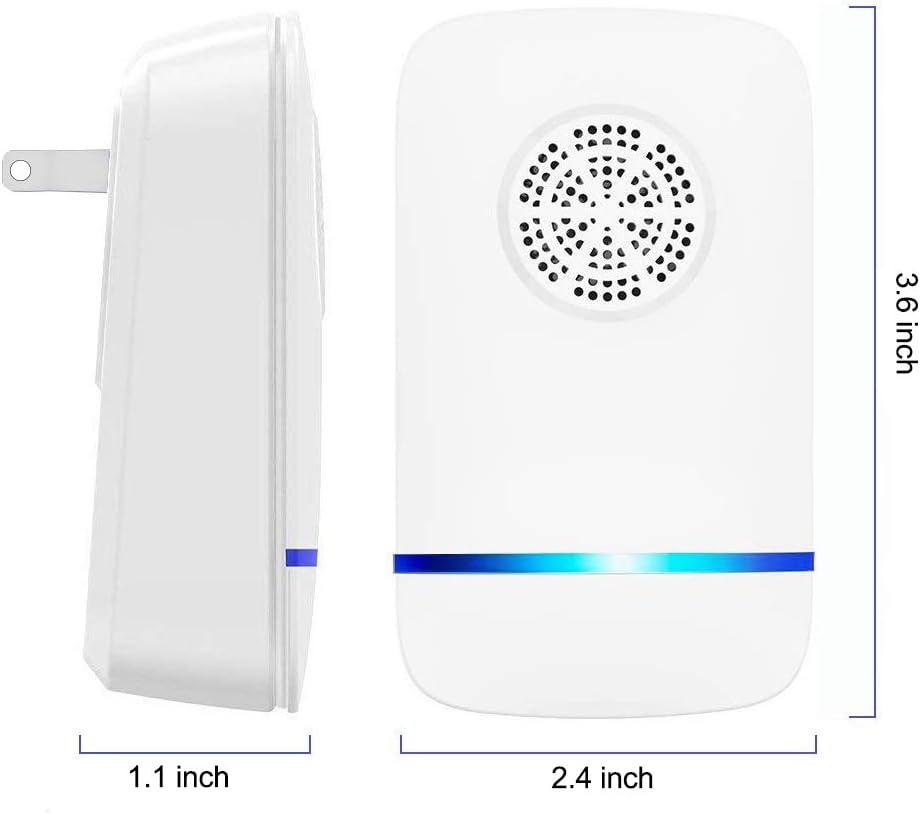 JALL Ultrasonic Pest Repeller Plug in Pest Control, Set of 6 Electric Repellent for Cockroach, Mosquito, Mice, Rat, Roach, Spider, Flea, Ant, Fly, Bed Bugs, No Traps Poison or Sprays
