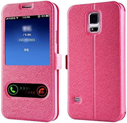 Case For Samsung Galaxy J5(2017),Fashion Window View Flip Wallet Cover Leather Case (5.2 inch)