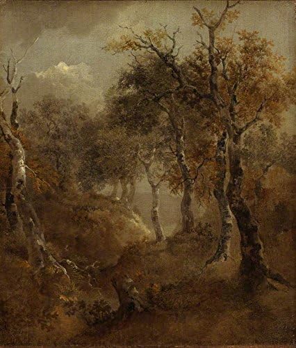 Cutler Miles Autumn Landscape by Thomas Gainsborough Hand Painted Oil on Canvas Reproduction Wall Art. 27x30