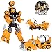 Transform Robot - Yellow Car Changes into Robot Toy for Boys Girls Age of 6,7,8-16 Year Old Gifts