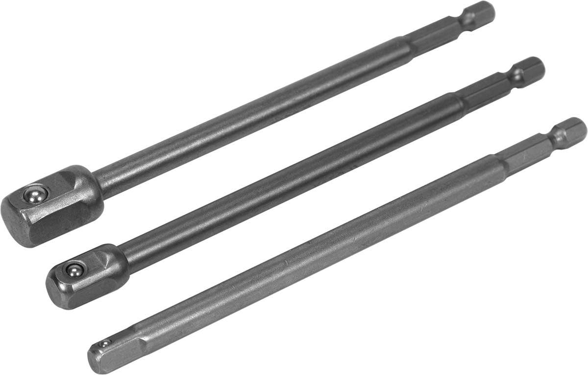 YATO HEX Socket Adaptor Set 3 pcs, 1/2", 3/8", 1/4" 150mm Long (YT-04628)