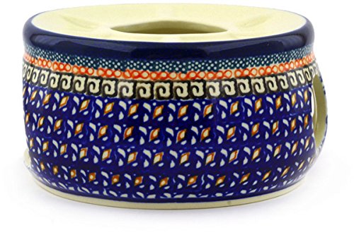Polish Pottery Heater 6-inch Poppies UNIKAT