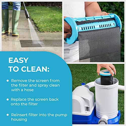 Orca Filters Reusable Pool Filter Above Ground Pool Filter with Patented PureBlue Filtering