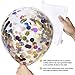Confetti Balloons 15 Pack Latex Round Colorful Paper Balloons - 12