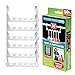 Wonder Hanger Max Pack of 6 Space Saving Hangers, Reinforced Hooks, Cascading Hangers for Organized Wrinkle-Free Clothes, College Dorms & Storage, Fully Assembled Hanger Closet Organizer – White
