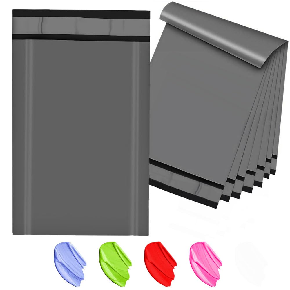 100 Strong Large Grey Mailing Postal Postage Bags 12 x 16" Packaging Mailers, Venuscello [Use in Parcel, Delivery, Shipping, Mail, Package] [Plastic Envelopes]