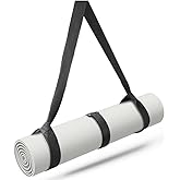 Yoga Mat Strap, Adjustable Thick and Wide Yoga Strap for Carrying Mat or Stretching, Yoga Mat Carrier Strap with Tighten Stra