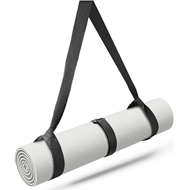 Sangle De Yoga Multi-boucles SANKUU Noir Et Gris Avec Sac Et Guide, 2,42m