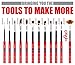 CYBER MONDAY SALE- Artit Paint Brush Set, 12 Piece Nylon Brushes for Acrylic, Watercolor, Oil, Nail & Face Painting, All-in-1 Bundle Includes Portable Case & White Palette, Long Handle & Easy to Clean