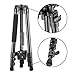 Takama Flip-Zip Tripod Monopod Kit, for Camera andSmartphone with Mount Head and Lightweight Compact Bag for Multi-Functional Photo, Video and Phone Photography