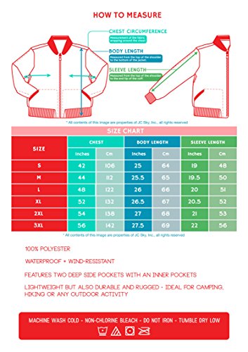 image for Hat and Beyond Mens Coaches Jackets Waterproof Windbreaker Coat Active