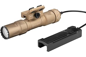 OLIGHT Odin S 1500 Lumens MLOK Rail Mounted Weaponlight Rechargeable Tactical Flashlight with Upgraded Remote Pressure Switch, 250 Meters Throw Distance, IPX8 Waterproof (Desert Tan)