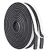 Weather Strip-2 Rolls, 1/2 Inch Wide X 1/4 Inch Thick Foam Seal Tape High Density Weatherstripping Self Adhesive Door Insulation Foam Rubber Seal Strip Total 26 Feet Long(13ft x 2 Rolls)