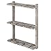 MyGift Wine Glass Rack - Wall-Mounted Torched Wood Stemware Rack, 12 Glassware Holder Rack, Wine Glasses Storage Hanger for Bar Kitchen