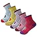 SEOULSTORY7 5pack Women's Full Cushion Mid Quarter Length Hiking Socks,Small 5Color Assortment