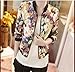 Orangesky Women Stand Collar Long Sleeve Zipper Floral Printed Bomber Jacket (S)