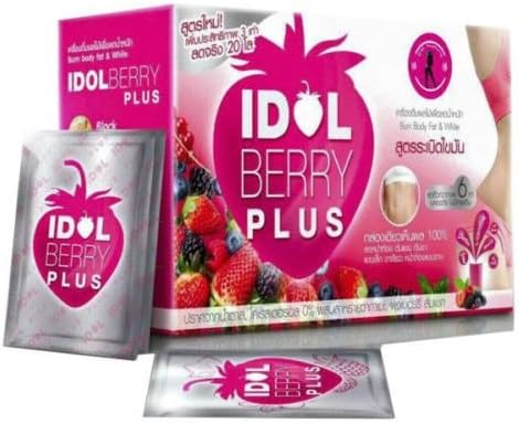 3 x Boxe, Idol Slim Raspberry Plus Fruit Drinks Diet Weight Loss Burn Fat 150g