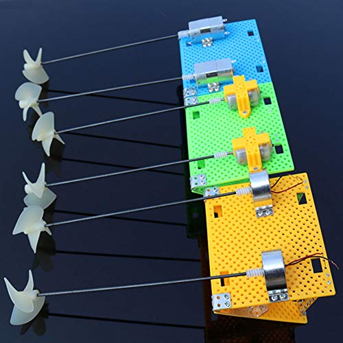 Fujiyuan 1 Package DIY Remote Control Boat Propeller Watercraft Dual Motor Shaft RC Module Hobby 130 Type Green Base Plate - Thumbnail 2