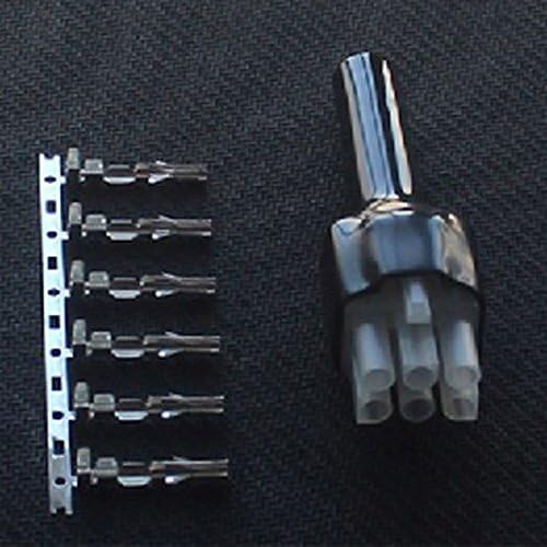 6 Pin Short Wave Radio Power Socket Cable Cord Connector for Yaesu Radio FT-857D FT-89D (10 Pack)