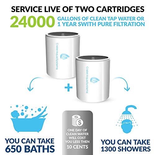 15 Stages Shower Water Filter with Silver layer remove Chlorine Lead