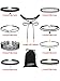 Mudder Black Choker Set Velvet Choker Necklace Lace Tattoo Choker Tassel Women Necklace, 9 Pieces