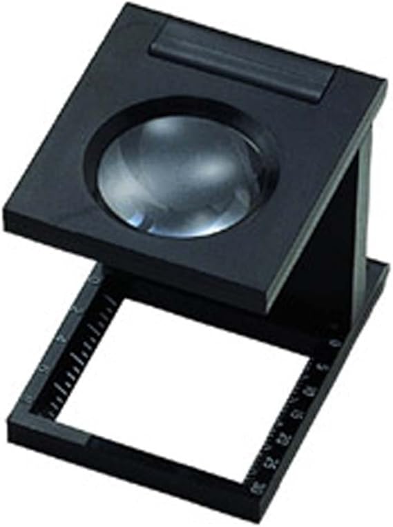 Waltex 42mm X 35mm X 43mm Linen Tester Folding Magnifier With 8X Power