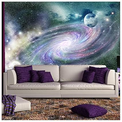 Azutura Purple Galaxy Spiral Wall Mural Space Nebula Photo Wallpaper Bedroom Home Decor Available In 8 Sizes X Large Digital