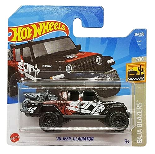 Hot Wheels - ´20 Jeep Gladiator - Baja Blazers 4/10 - HCT50 - Short Card - Borla - Atak - Mattel 2022