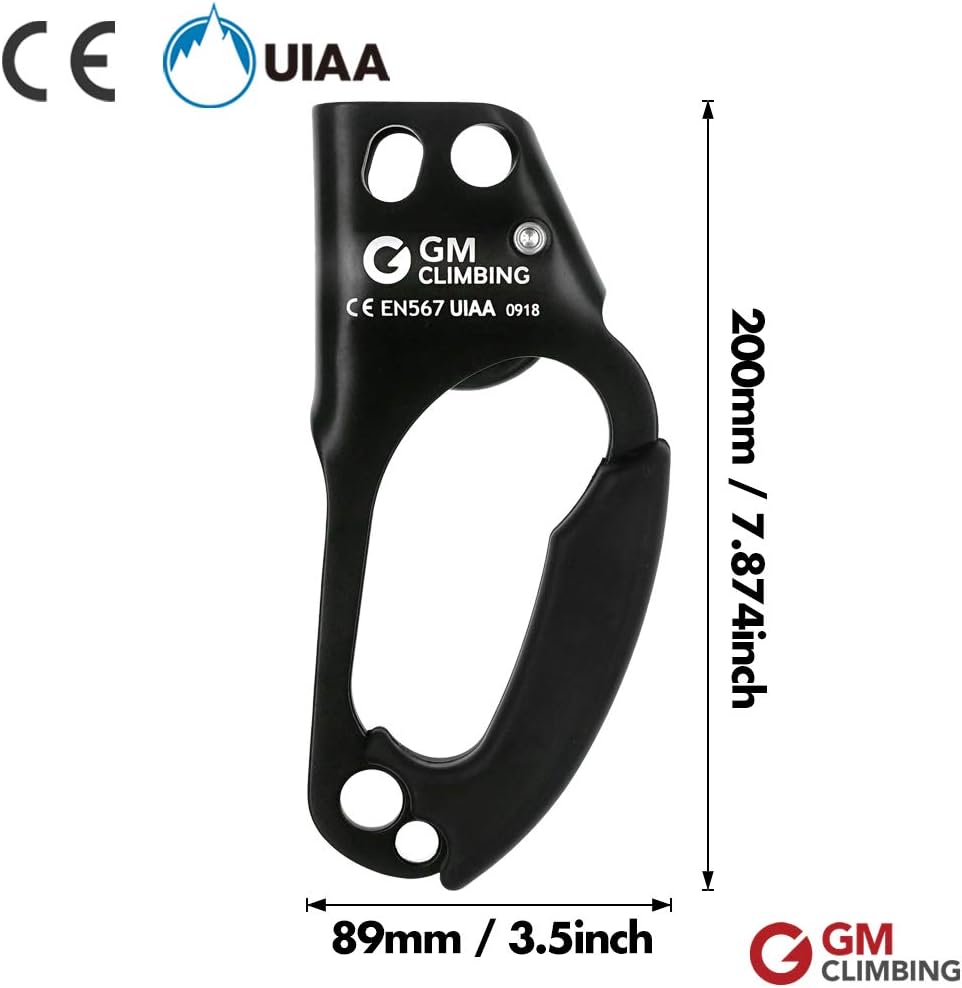 GM CLIMBING Climbing Hand Ascender (Right Hand and Left Hand) for Arborist Tree Climbing Rigging CE UIAA : Sports & Outdoors