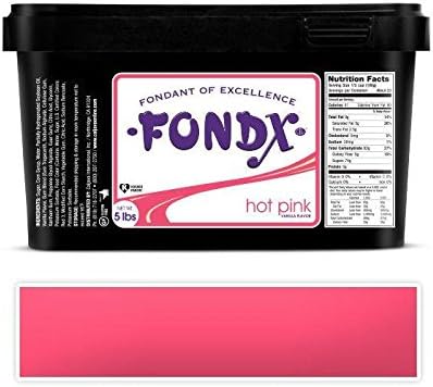FondX Rolled Fondant Hot Pink 5 Pounds