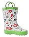 OAKI Toddler Rain Boots - Perfect Kids Rain Boots for Any Weather - Durable Rubber Baby Rain Boots Keep Little Feet Dry, Lightweight Waterproof with Easy-on Handle, Timber Critters, 2 Little Kid