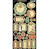 Graphic 45 Raining Cats and Dogs Chipboard Die-Cuts, Journaling