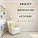 LUCKKYY Ability is What You're Capable of Doing Motivation Attitude - Inspirational Family Words Quote Vinyl Family Wall Sticker Wall Decal Family Room Art Decoration (Black) (Black)