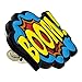 PinMart Boom Pow Trendy Action Comic Book Enamel Lapel Pin Set