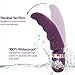 Electric Vibrator Magic Wand Massager – Double Use G Spot Sex Toy Stimulator Neck Massager with Dual Vibrations (Head and Tail) 17 Vibration Patterns – Lyps Massage Wand (Purple) (Purple)