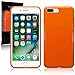 iPhone 8 Plus / iPhone 7 Plus Covers, Terrapin iPhone 8 Plus / iPhone 7 Plus Case - TPU Gel - Slim Design - Durable Shock Absorbing - Back Protector - Solid Orange