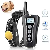 TOKEGO Dog Training Collar,Remote Rechargeable Shock Collar for Dogs, Waterproof Electric Shock Collar with Beep Vibration Shock for Small Medium Large Dogs