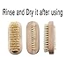 Aisilk Wooden Hand & Nail Brush Cleaner Two-Sided Natural Bristle SPA