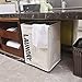 DOMICARE Large Collapsible Rolling Laundry Basket with Wheels - Foldable Clothes Hamper with Stand | Size 15.5