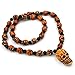 HZMAN Men's Punk Style Brown Skull Design Chain Gothic Pendant Necklace (Brown)